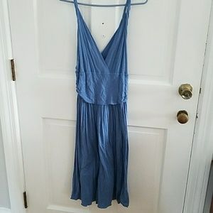 Banana Republic SoftBlue TwistStrap Midi Dress XS